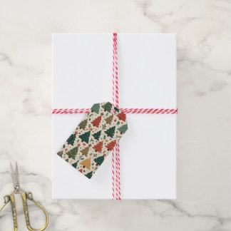 Kerstboom Verpakking labels Cadeaulabel