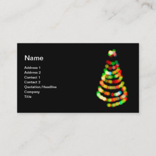 kerstboom visitekaartje