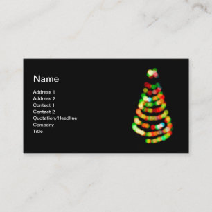 kerstboom visitekaartje