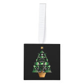 kerstboom voor advocaat kubus ornament (Voorkant)