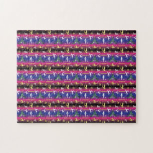 Kerstboom voor dames met turnscans legpuzzel