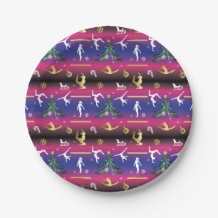 Kerstboom voor dames met turnscans papieren bordje