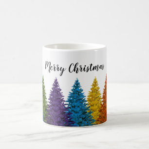 Kerstboom voor de paardregenboog van Lesbian Gay P Koffiemok