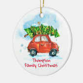  kerstboom voor feestdagen keramisch ornament (Links)