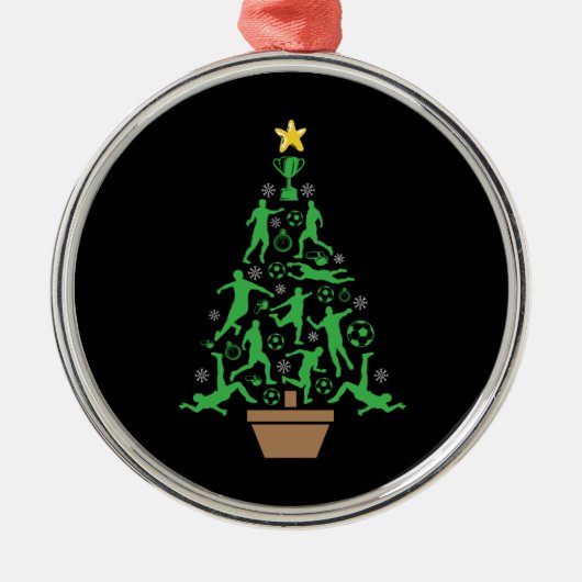 kerstboom voor mannen metalen ornament (Voorkant)