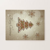 kerstboom voor ontbijtkoek legpuzzel (Horizontaal)