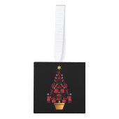 kerstboom voor procureur-generaal kubus ornament (Voorkant)