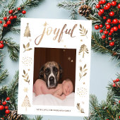 Kerstboom vreugdevolle kerstfoto