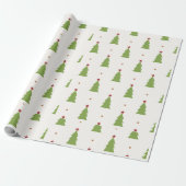 Kerstboom Vreugdevolle Kerstvakantie cadeau Cadeaupapier (Uitgerold)