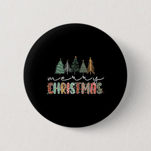 Kerstboom Vrolijk Kerstfeest voor vrouwen Meisjes Ronde Button 5,7 Cm