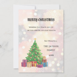 Kerstboom Vrolijke kerst Kaart