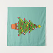 kerstboom wandkleed (Voorkant (horizontaal))
