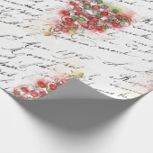 kerstboom (Waterverf) Cadeaupapier (Hoek)