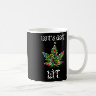 Kerstboom Wietblad Pot Thc Cadeau T-shirt  Koffiemok