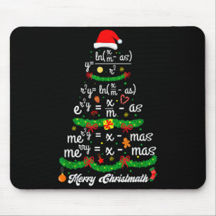 Kerstboom Wiskundeleraar Kerst T-shirt Vrolijk Ker Muismat