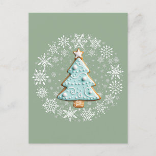 Kerstboom Witte Kerstmis, Gingerbread Cookie Briefkaart