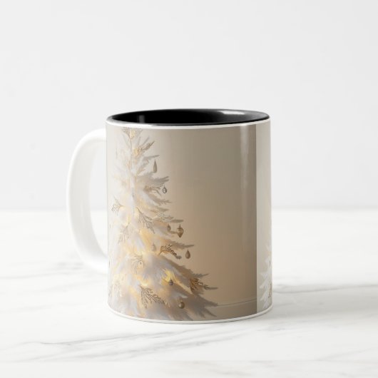 Kerstboom Wrap Mok (Voorkant links)