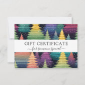 KERSTBOOM ZAKELIJK CERTIFICAAT cadeau voor u (Voorkant)