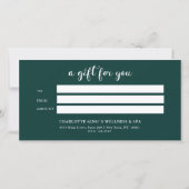 KERSTBOOM ZAKELIJK CERTIFICAAT cadeau voor u (Achterkant)