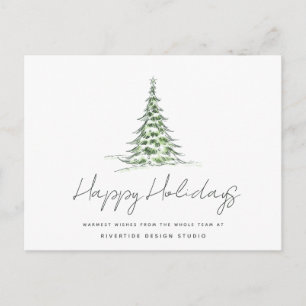 Kerstboom Zakelijke Logo Bedrijfsvakantie Briefkaart