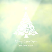 Kerstboom Zakelijke Raamdecoratie Raamsticker (Vel 3)