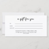 KERSTBOOM ZAKEN CERTIFICAAT cadeau voor jou (Achterkant)