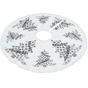 Kerstboom, zwart-witfeestdag kerstboom rok