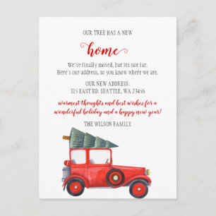 Kerstboomauto die we hebben verplaatst briefkaart