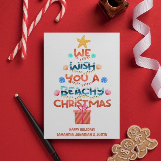 kerstboombeukenboom briefkaart