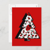 kerstboomboom feestdagenkaart (Voorkant / Achterkant)