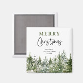 kerstboomboom | Vrolijk kerstfeest Magneet (Voorkant / Achterkant)