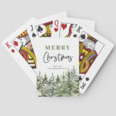 kerstboomboom | Vrolijk kerstfeest Pokerkaarten (Achterkant)