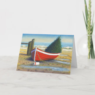 "Kerstboomboot" Feestdagen Kaart