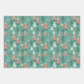 kerstboombos inpakpapier vel (Voorkant 3)