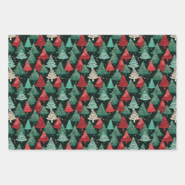 kerstboombos inpakpapier vel