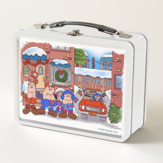 kerstboombox met klein windenergie (Voorkant)