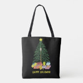 kerstboomCanvas tas (Achterkant)