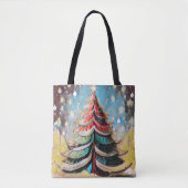 kerstboomCanvas tas (Voorkant)