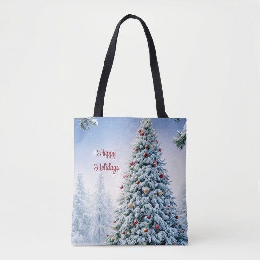 kerstboomCanvas tas (Voorkant)