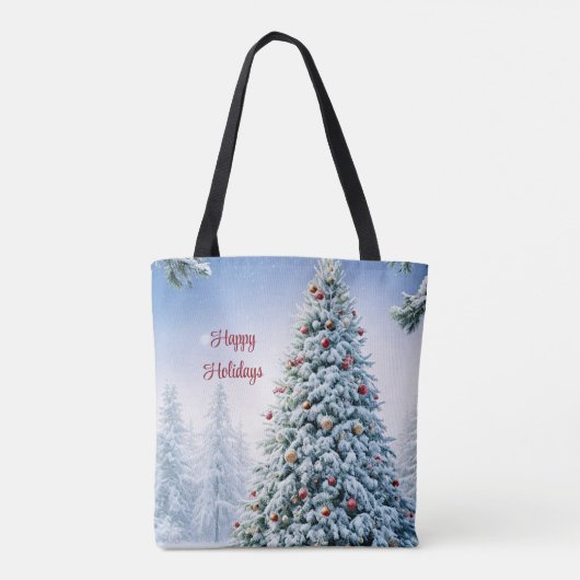 kerstboomCanvas tas (Achterkant)