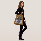 kerstboomCanvas tas (Op model)
