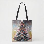 kerstboomCanvas tas (Voorkant)
