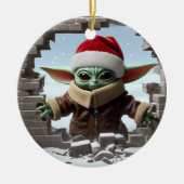 kerstboomdecoratie keramisch ornament (Voorkant)