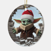 kerstboomdecoratie keramisch ornament (Links)