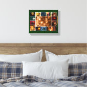 kerstboomdecorlage canvas afdruk (Insitu (Slaapkamer))