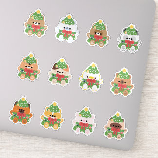 Kerstboomdieren Sticker