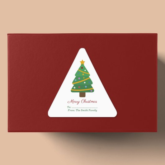 kerstboomdriehoek Sticker