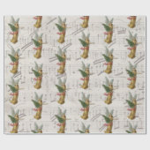 kerstboomengel Antiek Victoriaans papier schroot (Vlak)