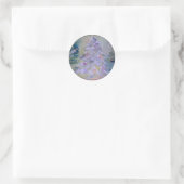 kerstboomenvelop ronde sticker (Tas)