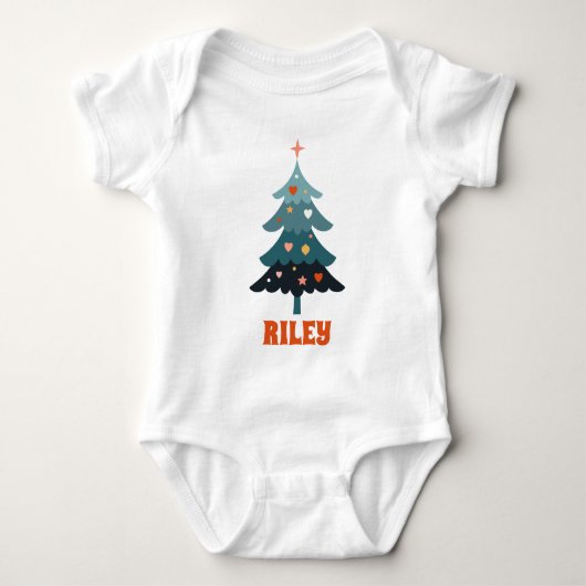 kerstboomfamilie romper (Voorkant)
